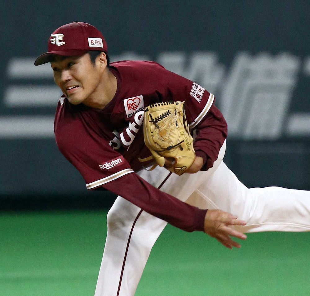 【画像・写真】＜日・楽＞今季4勝目を挙げた楽天・則本（撮影・高橋茂夫）