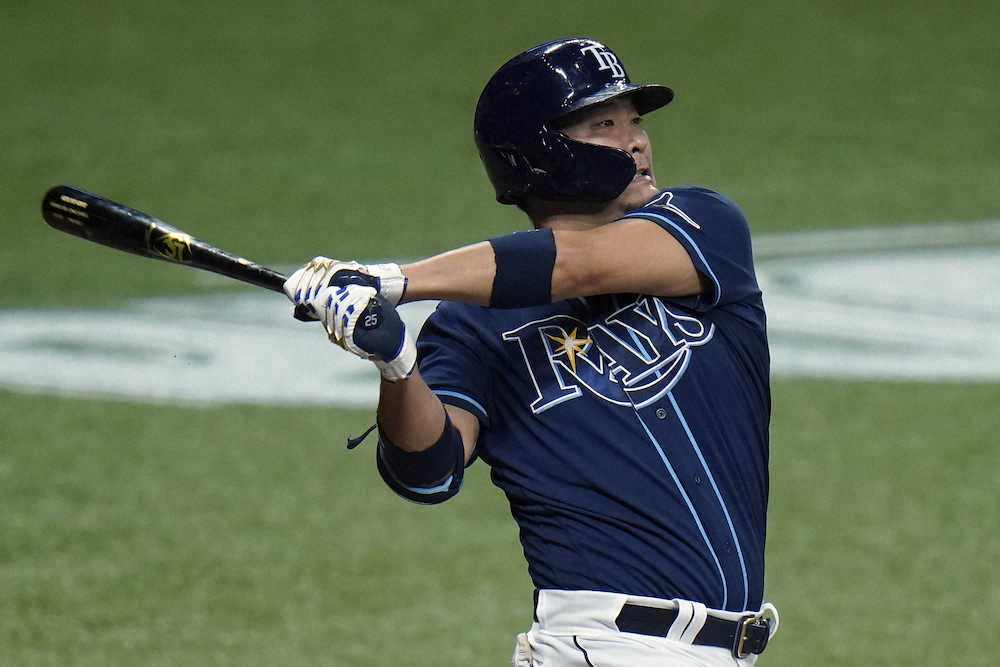 【画像・写真】レイズ・筒香　本塁打見舞った投手相手に連続三振　3戦ぶり先発出場も