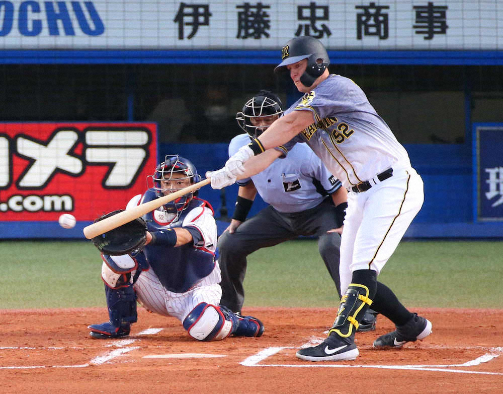 【画像・写真】阪神“ノーノー男”小川から先制　サンズが適時打