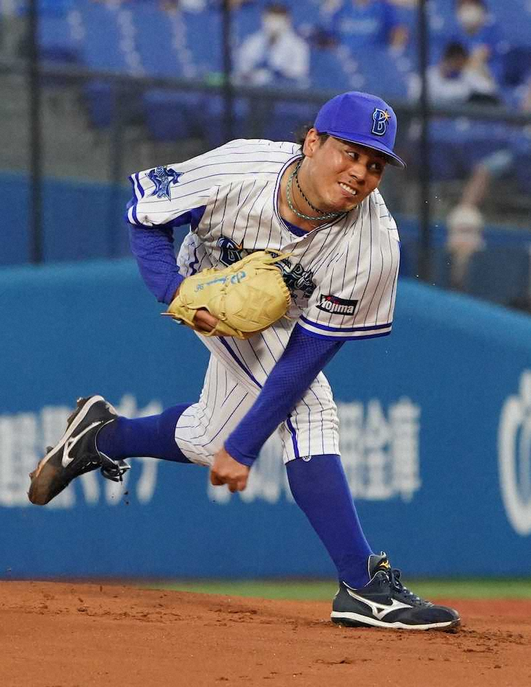 【画像・写真】＜D・広＞DeNA先発の浜口（撮影・島崎忠彦）