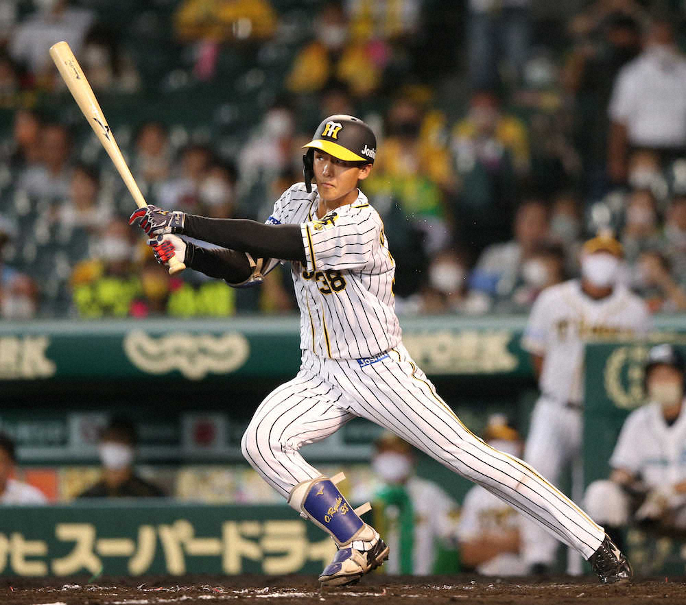 【画像・写真】阪神・小幡　兄2人の“声援”受けプロ初安打からマルチの活躍　虎の10代野手では浜中以来