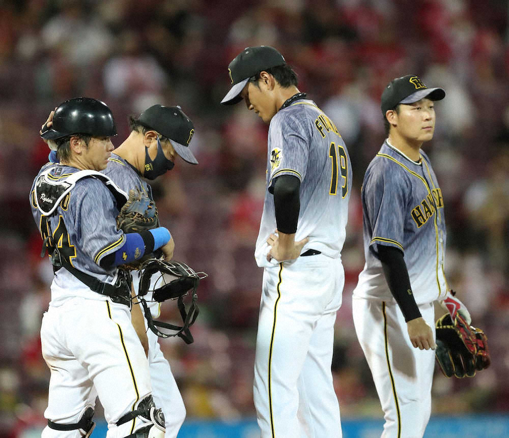 【画像・写真】阪神・藤浪　中盤に乱れて降板　会沢に死球