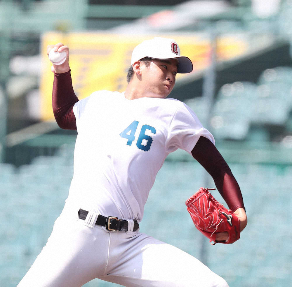 【画像・写真】合同練習会シート打撃　福岡大大濠の山下が150キロ計測で3三振