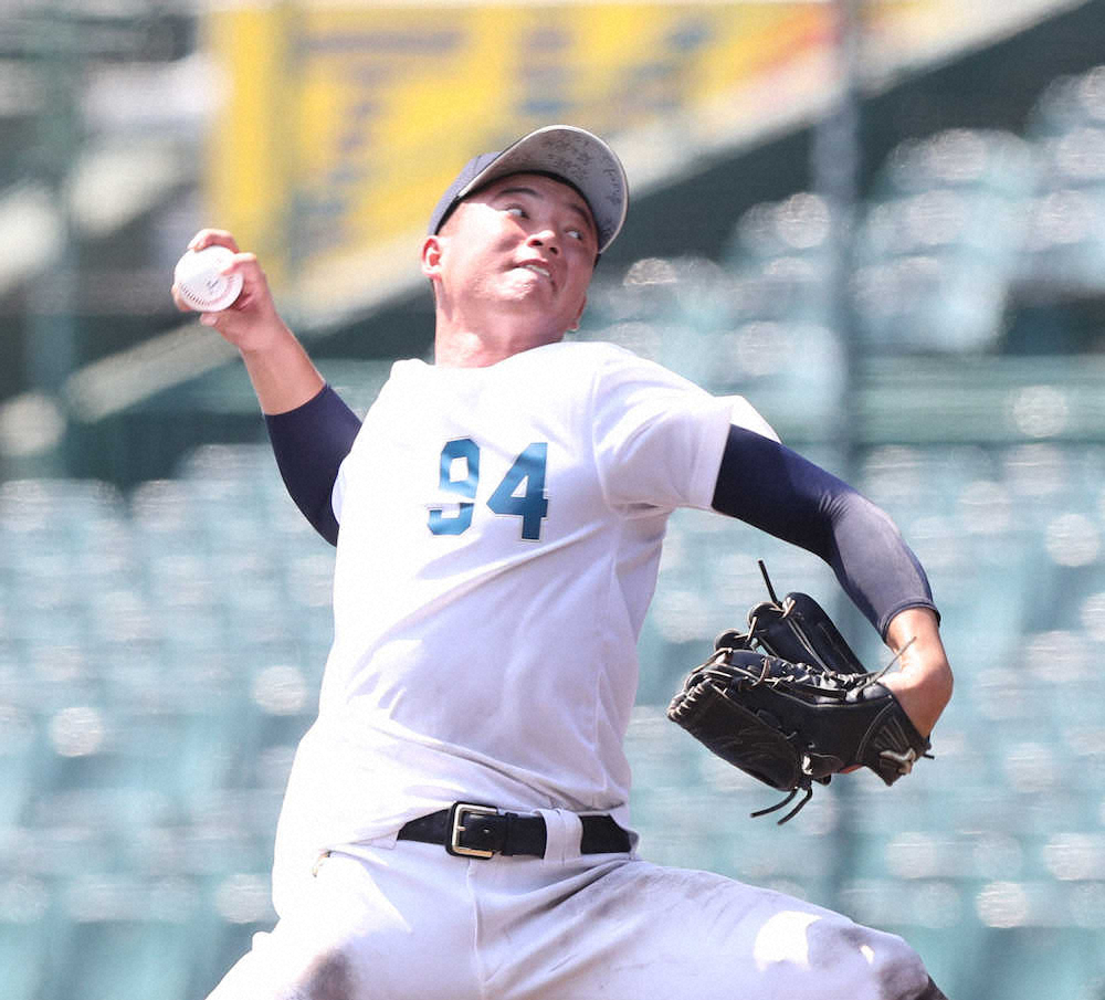 【画像・写真】合同練習会シート打撃　神村学園・桑原が148キロ計測「納得のピッチングできた」