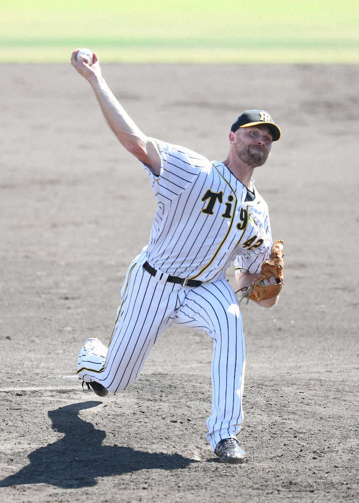 【画像・写真】阪神・エドワーズ　早期昇格をアピール！実戦復帰後初の連投で1回無失点