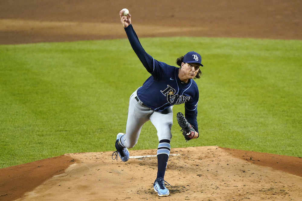 【画像・写真】レイズが6連勝　ヤンキースには今季8戦7勝　　203センチのグラスノー好投