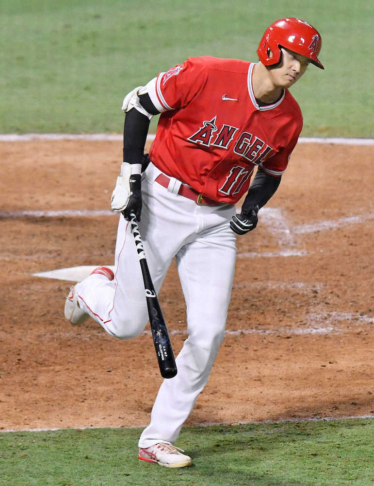 【画像・写真】エンゼルス大谷　メジャー初“1番”　無安打で終わるも2四球選ぶ