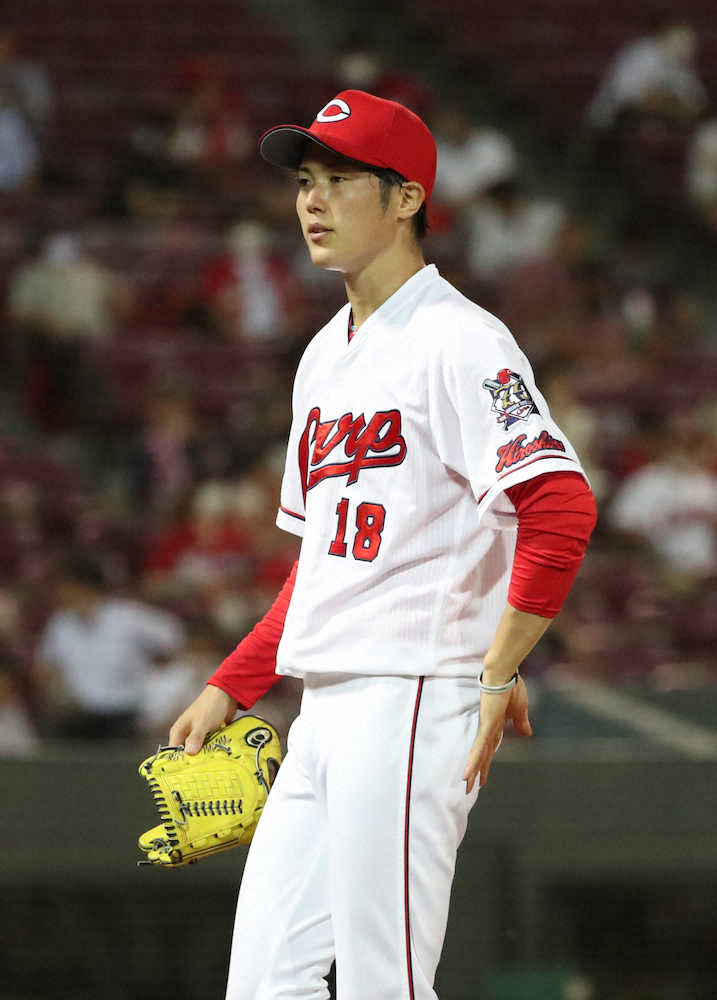 【画像・写真】広島・森下がプロ最短3回5失点KO　無死満塁からソトに走者一掃2ベース打たれる