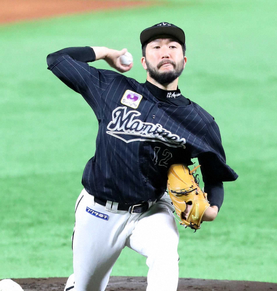 【画像・写真】＜ソ・ロ＞ロッテ先発の石川（撮影　中村達也）