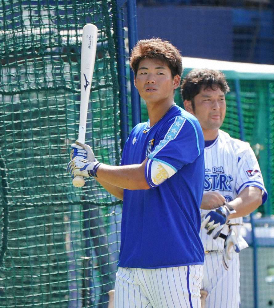 【画像・写真】DeNAドラ6蝦名が1軍合流　「8番・右翼」でプロ初スタメンへ