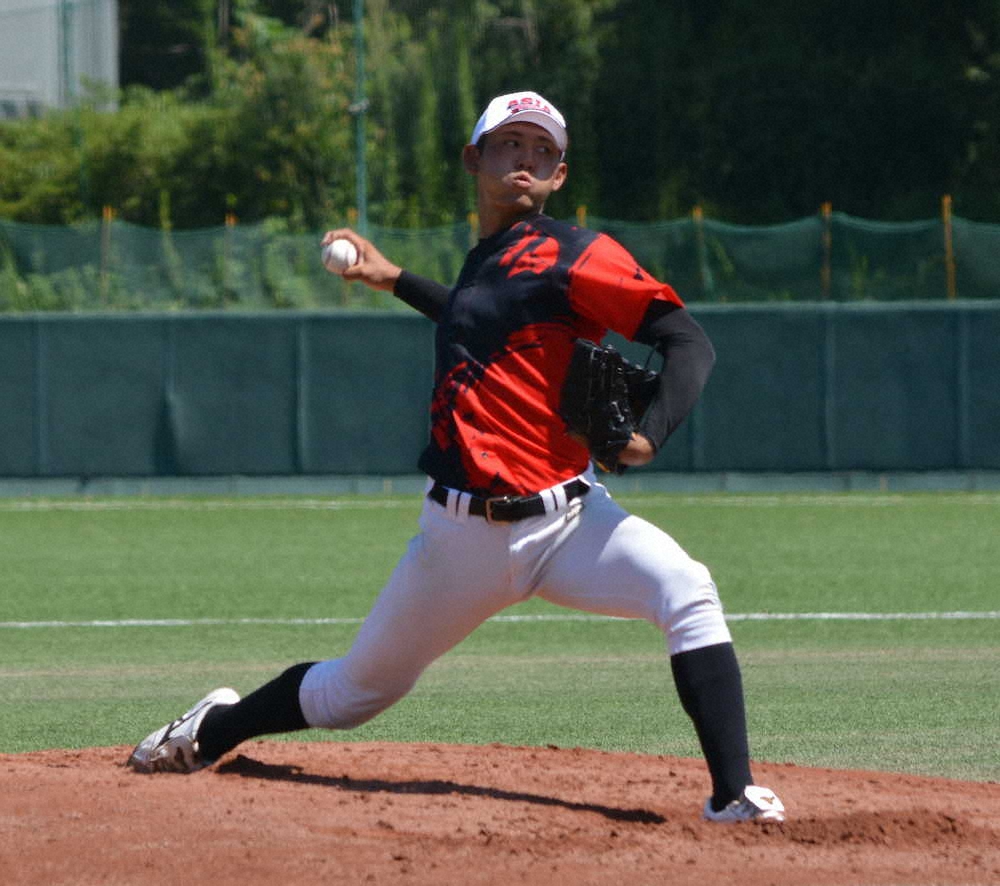 【画像・写真】亜大のドラフト候補右腕・平内　明大とのオープン戦で自己最速更新154キロ