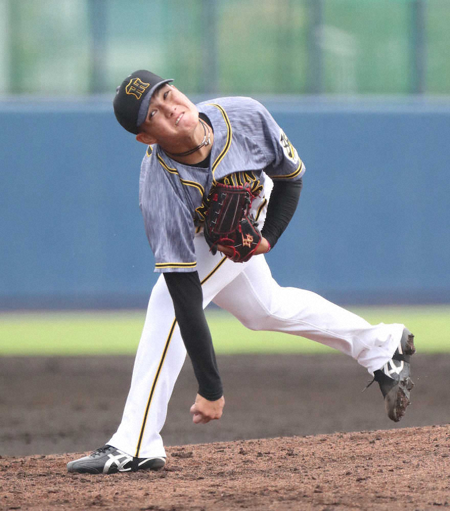 【画像・写真】阪神ドラ1・西純　2回無失点で2勝目　フォーム修正奏功し制球力アップ