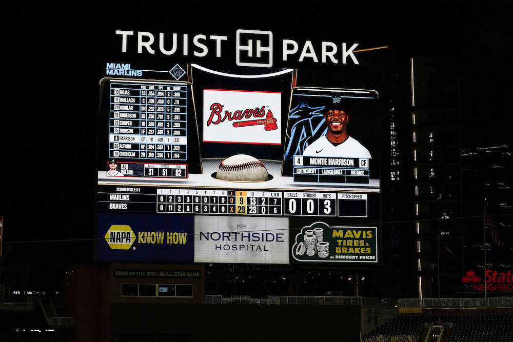 【画像・写真】ブレーブス、ナ・リーグ新記録29得点！　デュバルが今季2度目の1試合3本塁打