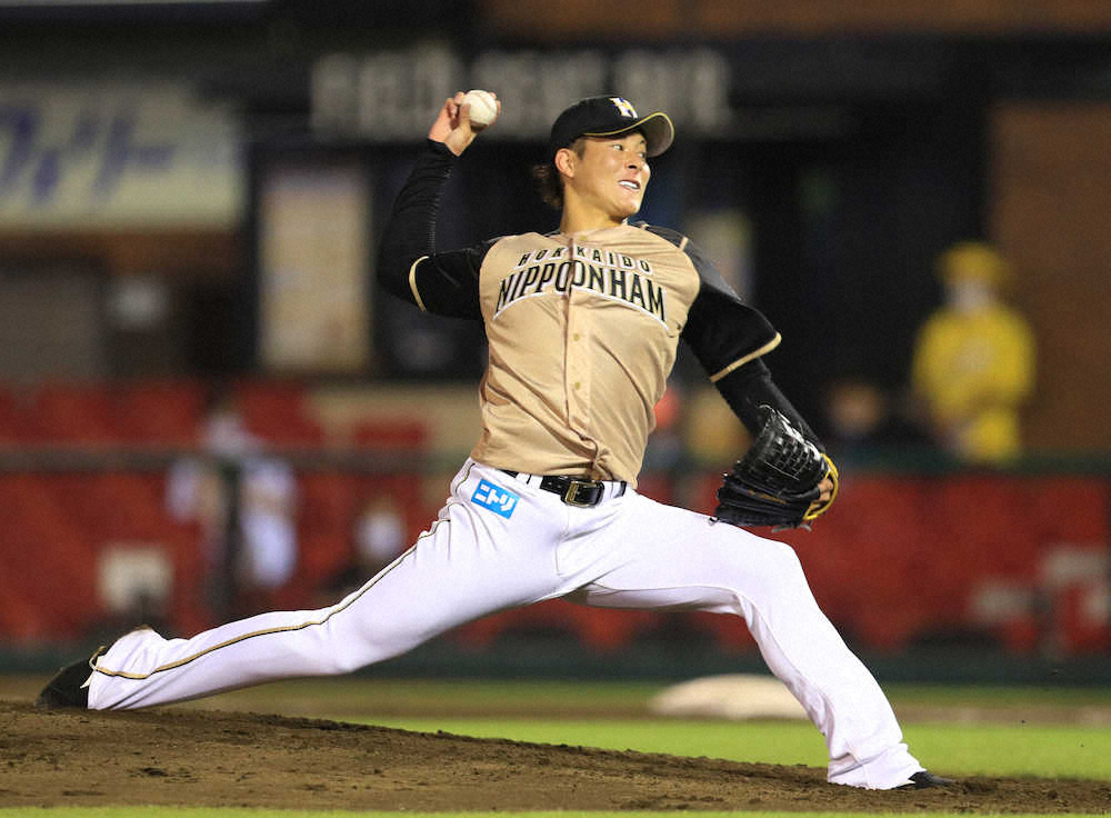【画像・写真】日本ハム・吉田輝　今季初登板は6回途中3失点　新球生かし4安打のみの粘投「リード守れず悔しい」