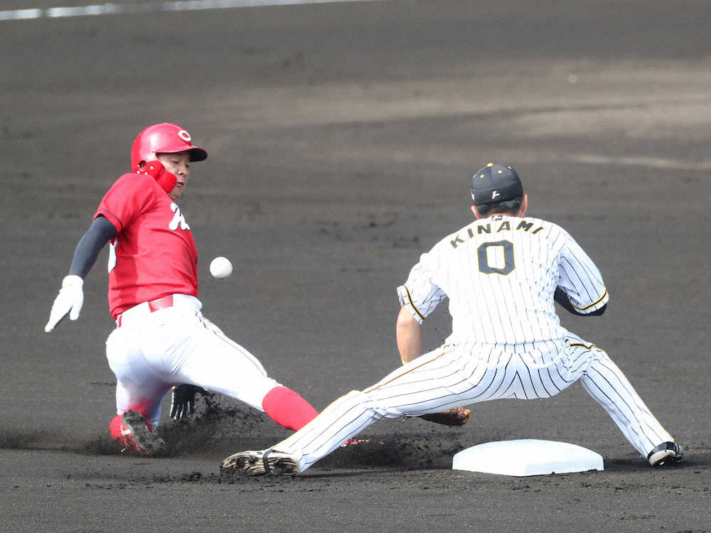 【画像・写真】広島に“新星”の予感!育成出身の大盛　2安打2打点に初盗塁　昇格から目覚ましい活躍続く