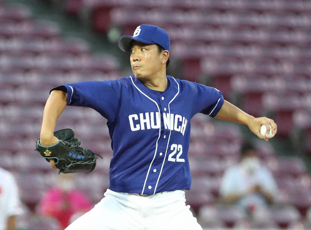 【画像・写真】中日・大野雄　立ち上がりにまさかの4失点　鈴木誠に3ラン被弾