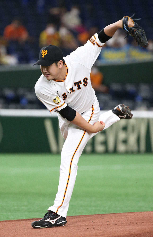 【画像・写真】巨人・菅野、6回3失点で開幕11連勝の権利得て降板　近本に2打席連続被弾も…味方打線が6回逆転
