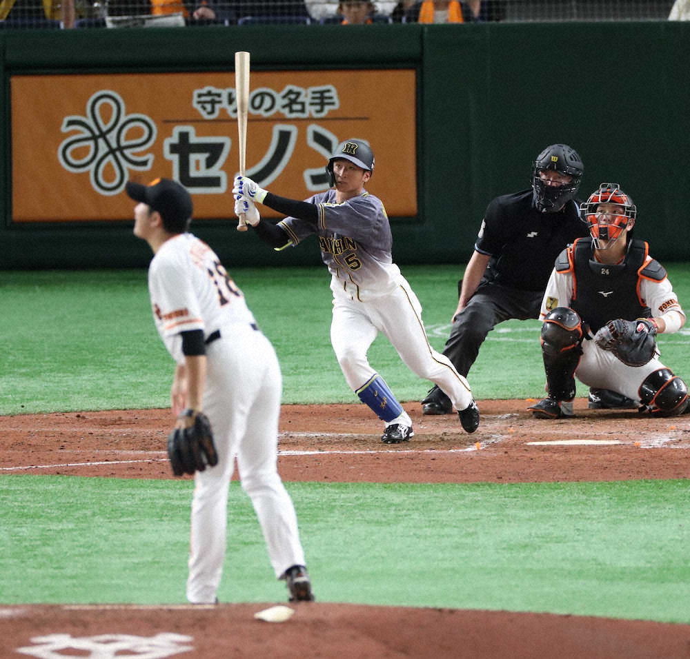 【画像・写真】阪神・近本　自身初の2打席連続本塁打　菅野もぼう然