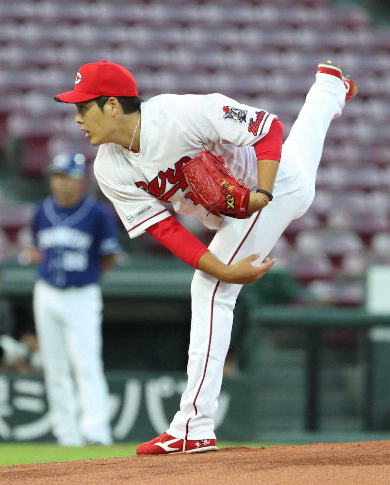 【画像・写真】広島・九里　自身初の連勝で4勝目　大野雄に投げ勝ち「先に点与えないように考えた」