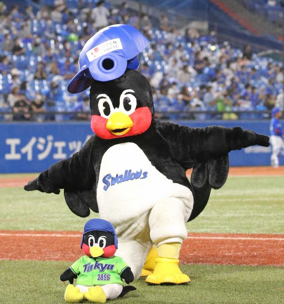 【画像・写真】つば九郎　あやうくやっちまいそうになりスタンド、ベンチに衝撃走る「あるいみ、やべ～やつ！」