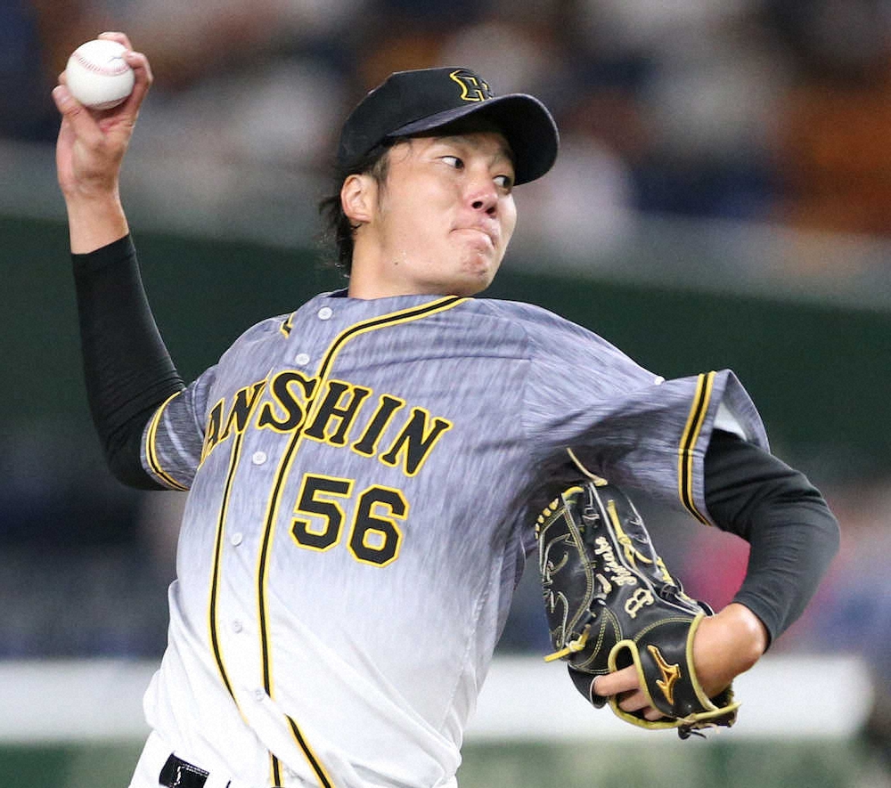 オリックス時代の B の文字が刺繍されたグラブで力投する小林 撮影 北條 貴史 スポニチ Sponichi Annex 野球