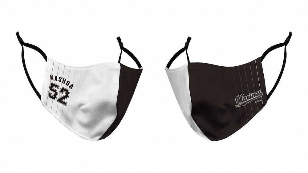 【画像・写真】ロッテ　マリーンズ抗菌マスクを受注販売　井口監督と全選手のネーム・ナンバー対応