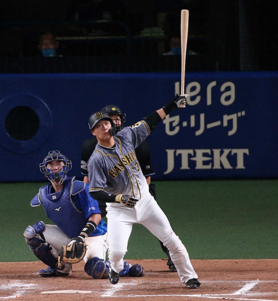 【画像・写真】阪神・大山　2打席連発　リーグトップ21号