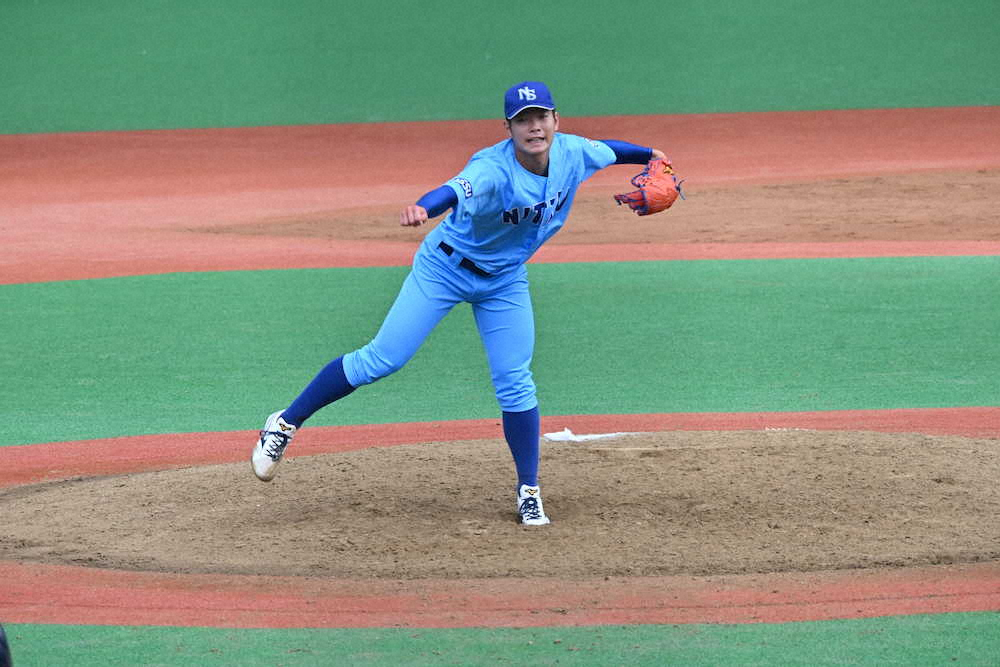 【画像・写真】日体大の155キロ右腕・森に10球団、7回0封にスカウト「元横浜・佐々木主浩のよう」