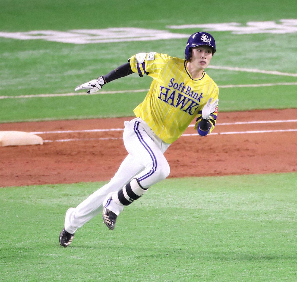 【画像・写真】ソフトバンク2.5差加速！周東　プロ初4安打だ20盗塁だ！「移動試合男」3戦12の7