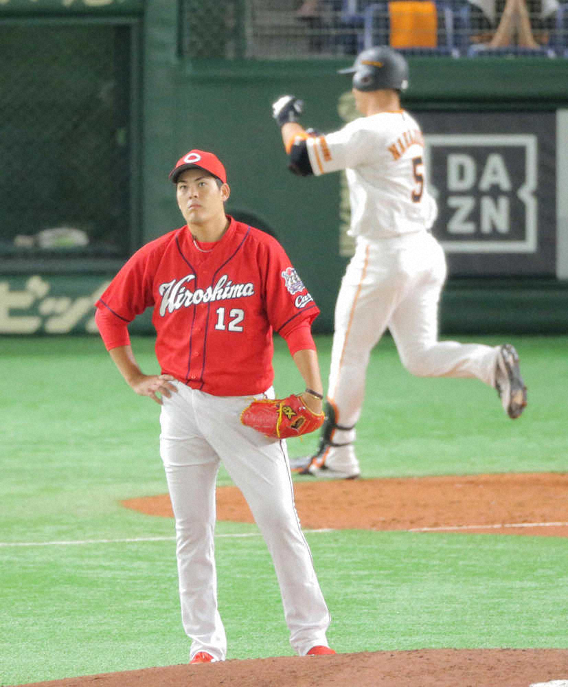 【画像・写真】広島・九里、4回6失点KO　田中広2ランで初回先制してもらうも毎回失点