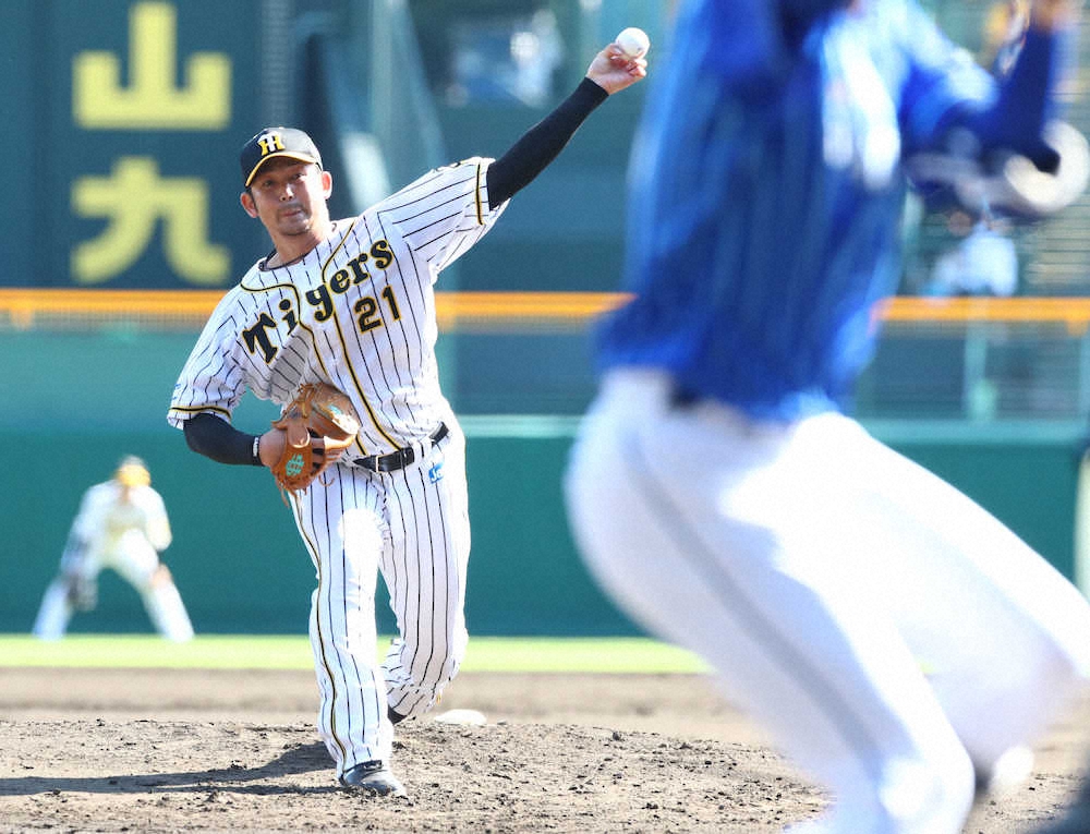 【画像・写真】＜神・D＞力投する阪神先発の岩田　（撮影・後藤　大輝）
