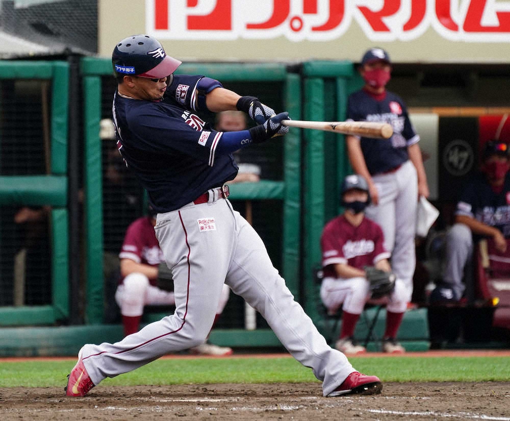 【画像・写真】楽天が球団通算1000勝　浅村3発含む4安打7打点、トレード加入ジョンソンが1回3人ピシャリ