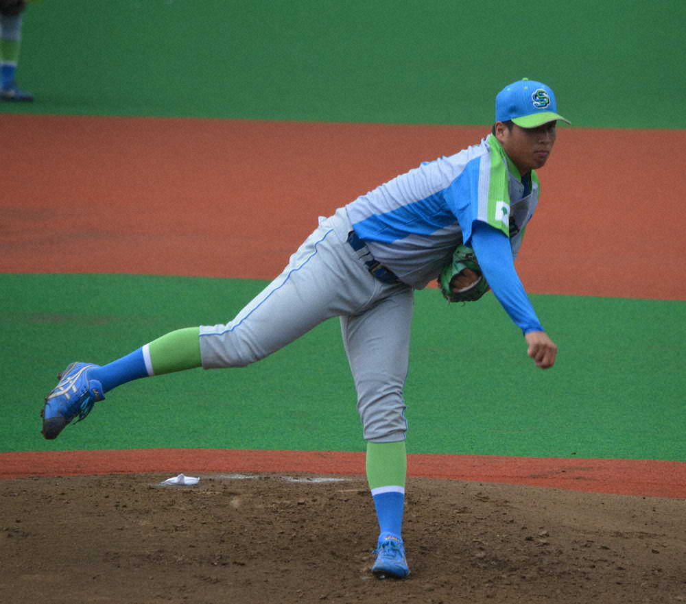 【画像・写真】セガサミー・森井　11球団スカウトの前で149キロ快投　西武・渡辺GM「ボールが重そう」