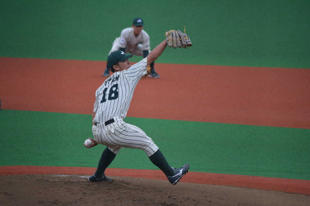 【画像・写真】ドラフト候補左腕のJR東日本・伊藤、3被弾KO「予選は甘くない」　チームは逆転勝ち