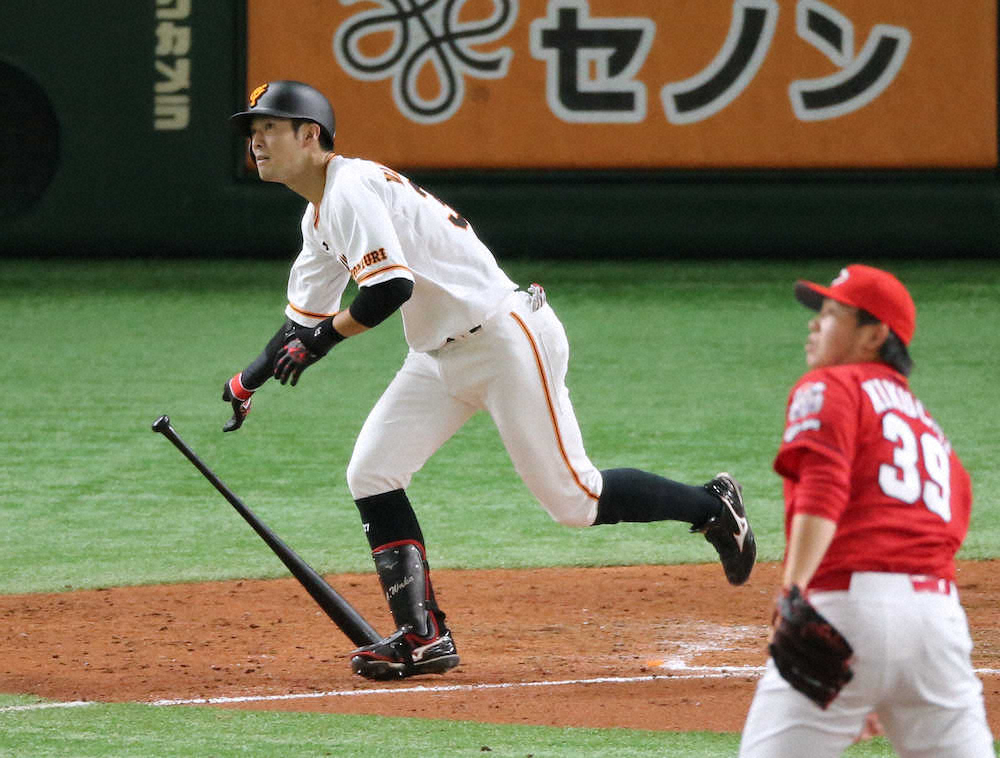 【画像・写真】巨人・阿部ヘッド代行推薦がピタリ！若林が1号ソロ含む3安打「思い切って行った」