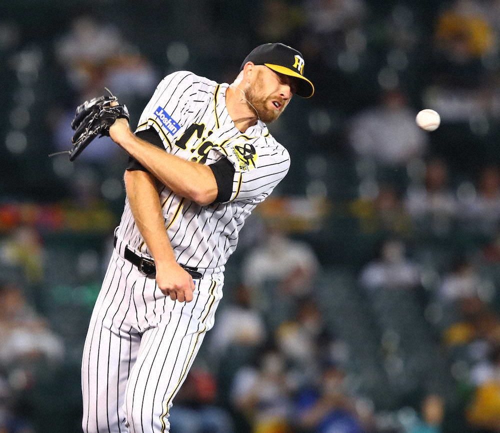 【画像・写真】阪神・エドワーズ　来日初失点　四球後の痛打に矢野監督「中身としては課題ある」