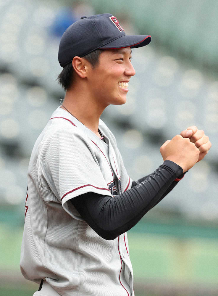 【画像・写真】立命大　全勝対決制し単独首位、ドラフト候補・有村　要所締め7回1失点好投