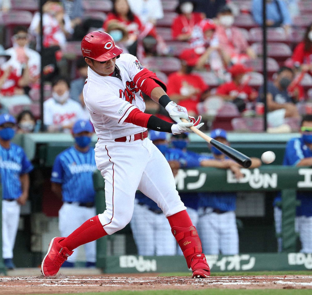 【画像・写真】広島　主砲・誠也の154打席ぶりタイムリーも黒星、今季ワーストタイ借金12　森下、7勝目ならず