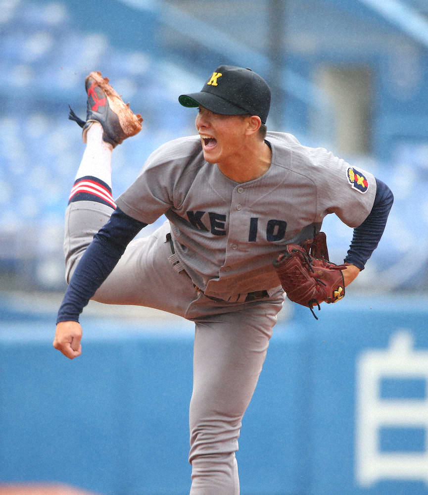 【画像・写真】慶大・木沢　進化の6回零封!“勝利優先”初回151キロも変化球主体7K