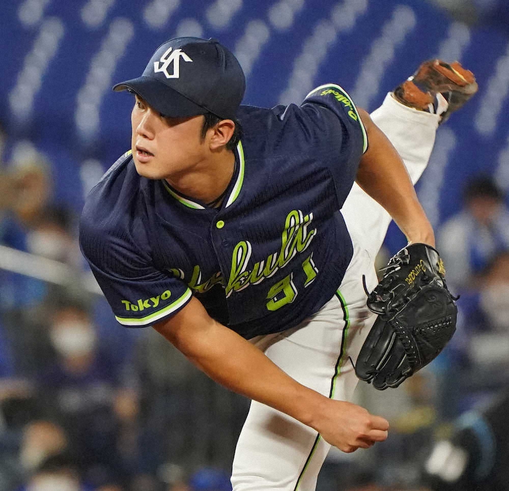 【画像・写真】ヤクルト歳内が5年ぶり白星！プロ最長7回で5安打無失点　チームは2連勝で最下位脱出