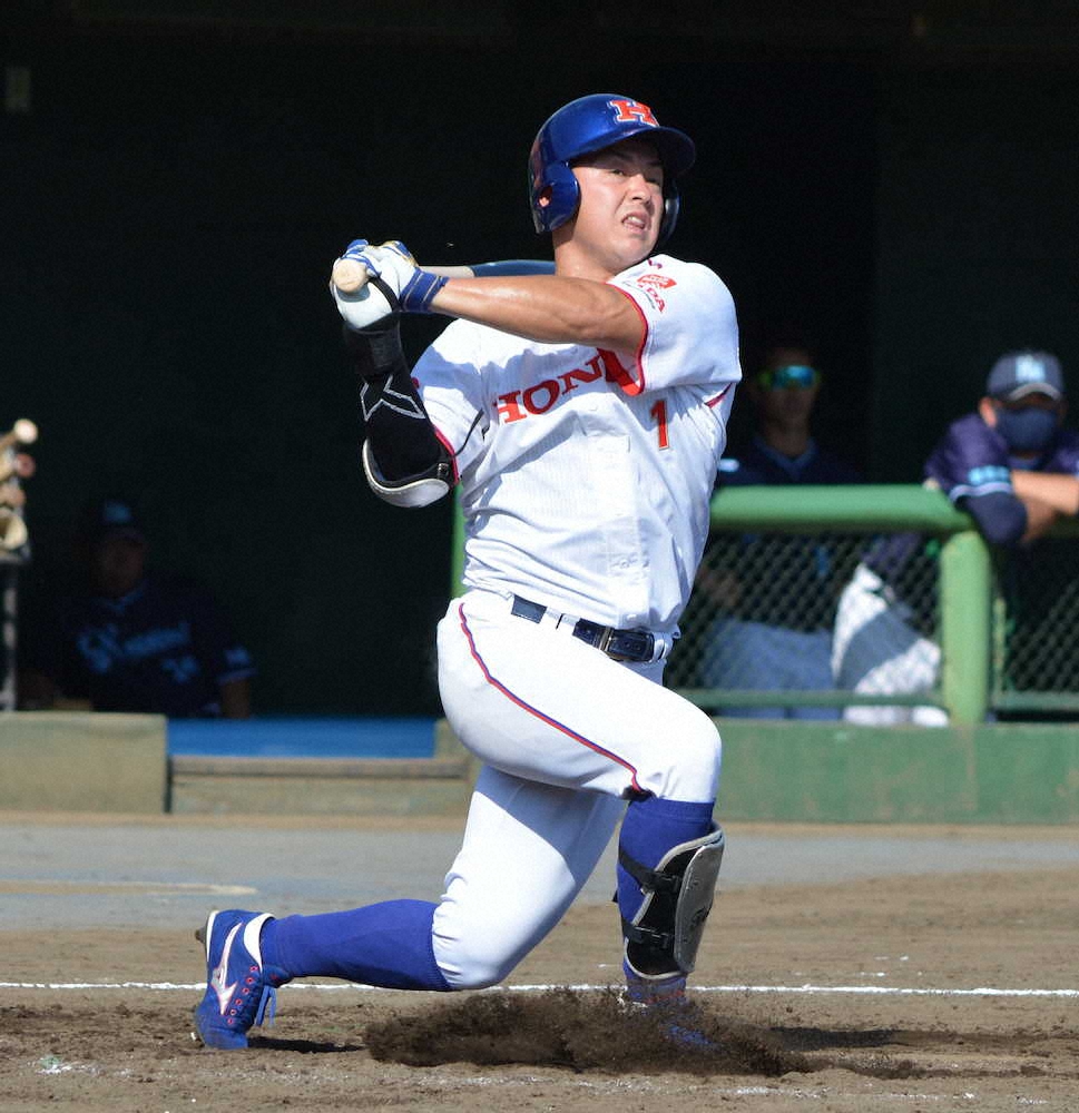 【画像・写真】都市対抗南関東2次予選　Hondaの吉田がソロ2発で快勝