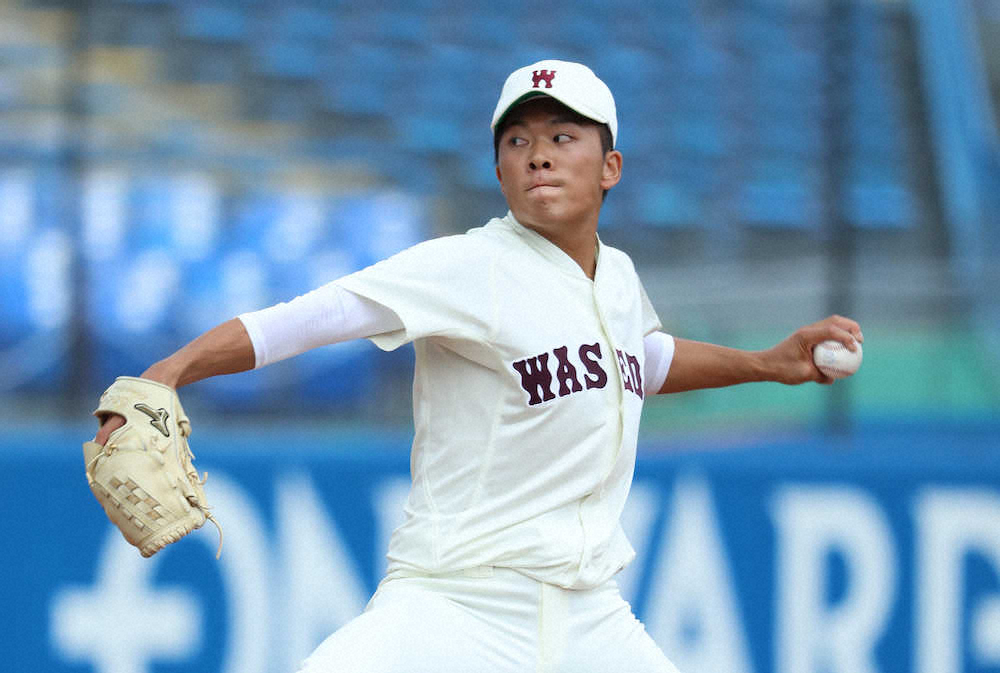 【画像・写真】早大・早川　4安打無四球でリーグ戦初完封　圧巻13Kも淡々「優勝しか見ていないので」