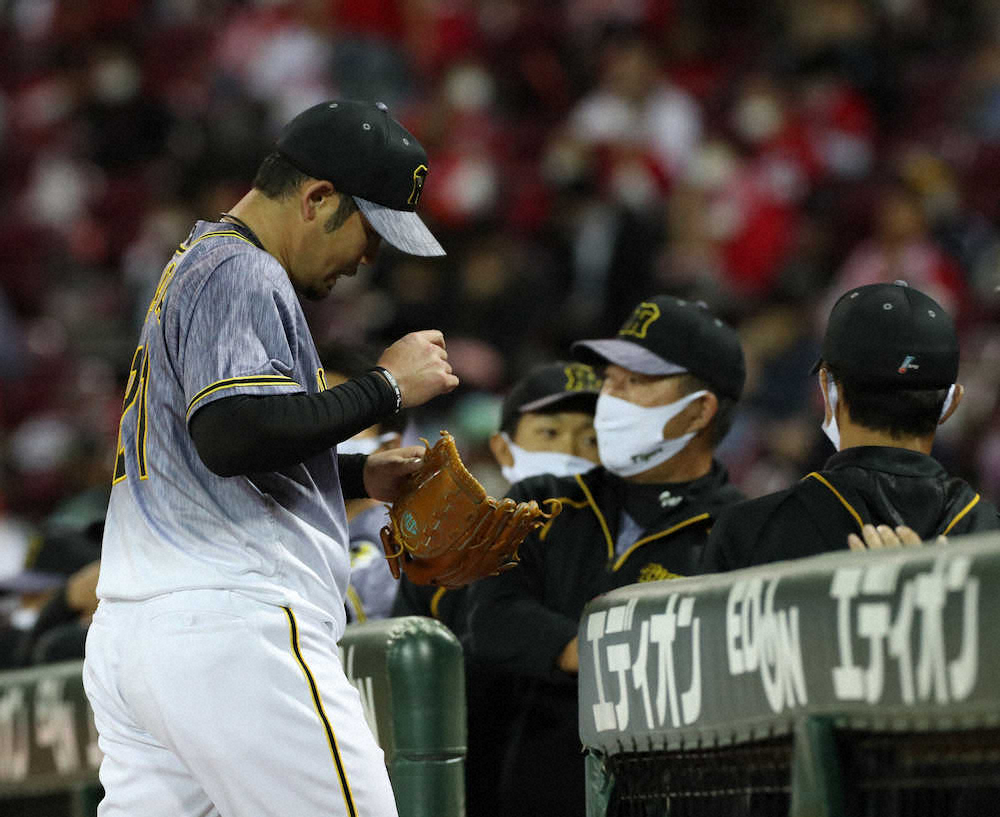 【画像・写真】阪神・岩田　5回に逆転許し5失点で降板