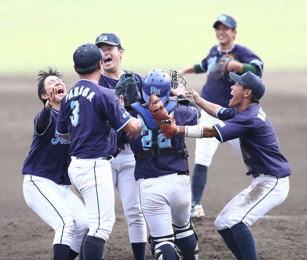 【画像・写真】創部2年目のハナマウイ、史上最速で都市対抗切符！元オリックスの本西監督「泣きそうだ」