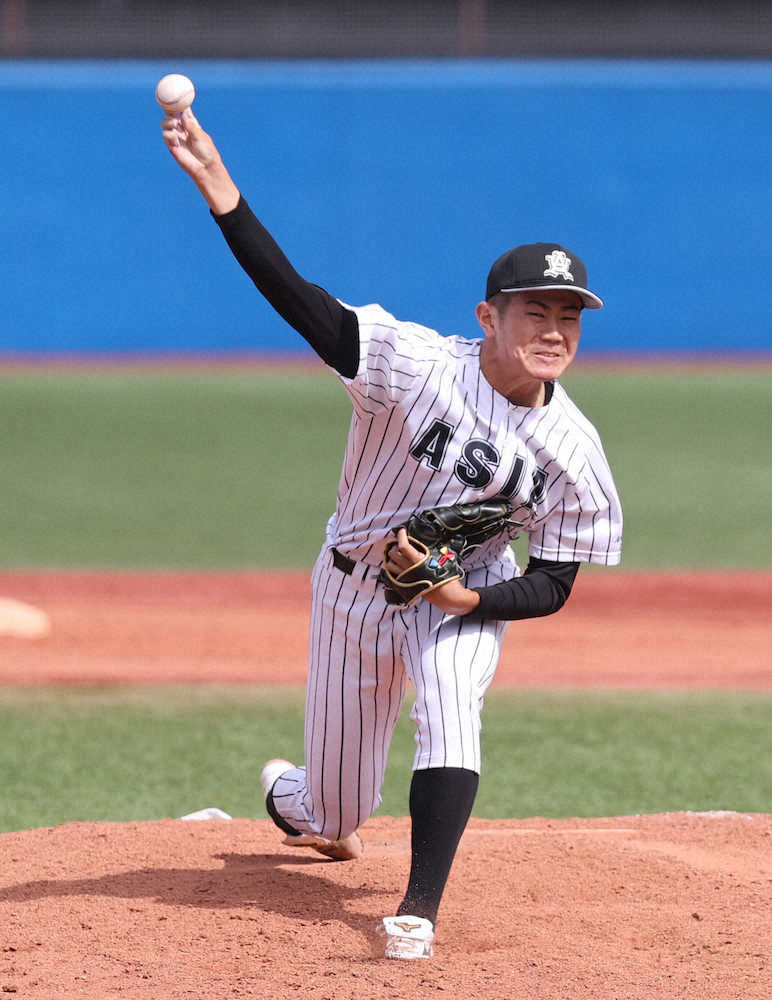 【画像・写真】亜大・青山、5連勝導く好投　8回2/3を無失点に生田監督「100点」