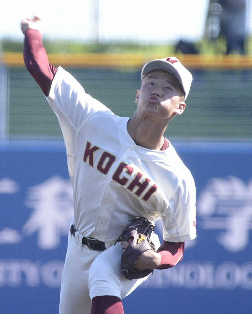 【画像・写真】高知・森木が初球150キロ＆自己最速タイ151キロ！明徳義塾との決勝戦は決着つかず前代未聞の再試合へ