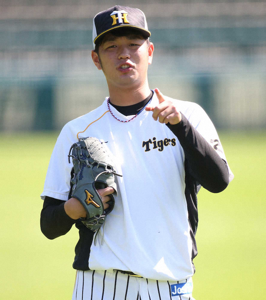 【画像・写真】阪神・高橋　13日中日戦へ意気込み　前回は中5日でプロ初完投も「特に意識することなく」
