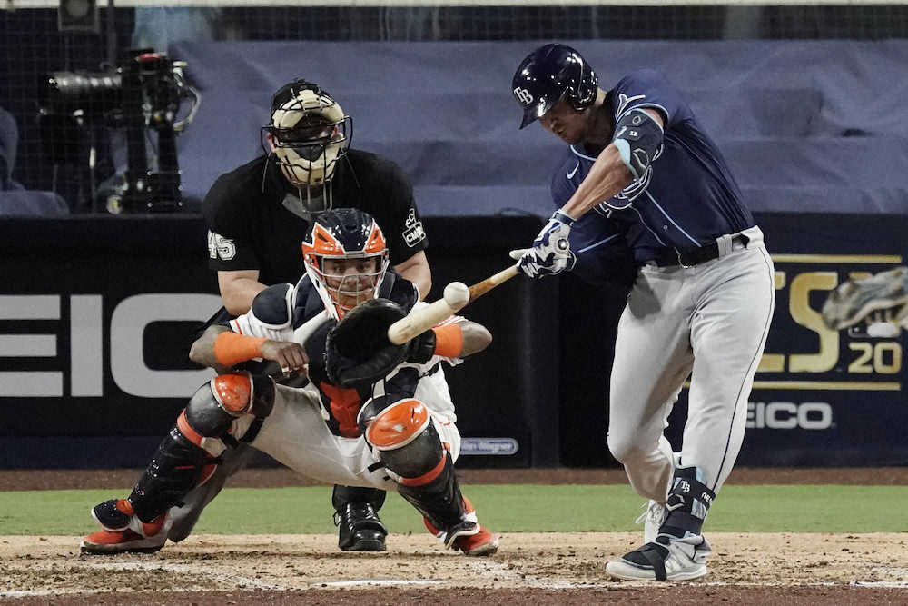 【画像・写真】レイズ　逆転勝ちで3連勝！12年ぶりワールドS進出に王手、ウェンドル逆転2点打　筒香は出番なし