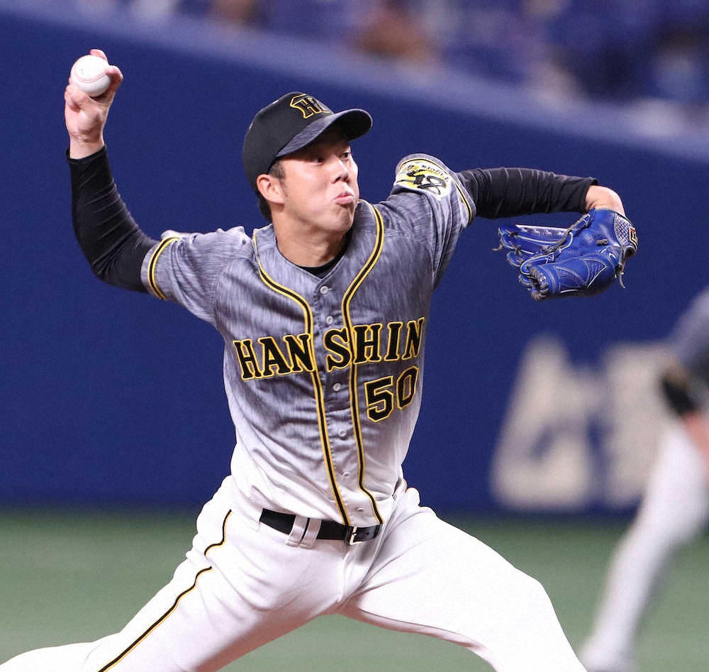 【画像・写真】阪神・青柳　また勝利お預け　8月27日以降7戦勝利なし