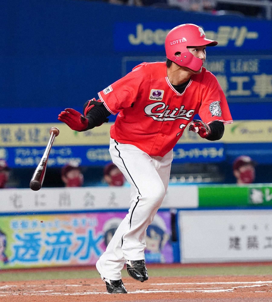 【画像・写真】ロッテ・藤原　プロ1号は先頭初球弾　球団初の快挙「タイミングが遅れたけど、体が反応」